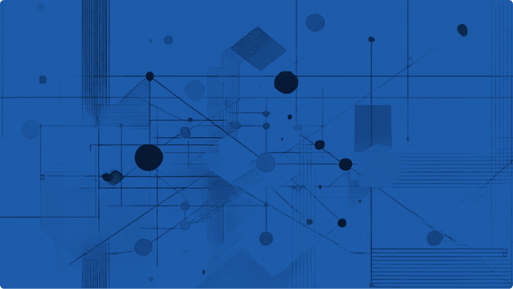 Abstract blue artwork — the yes bias research